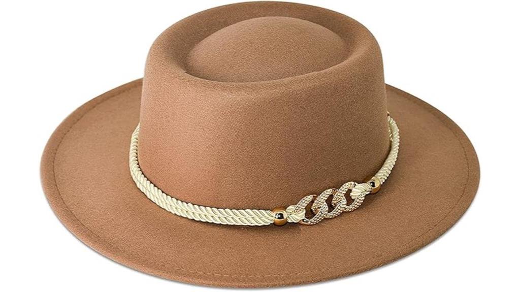 stylish wide brim fedora