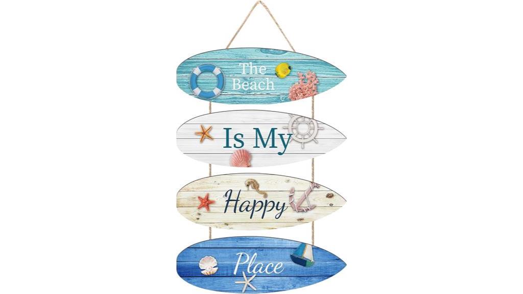 surfboard wall sign decor