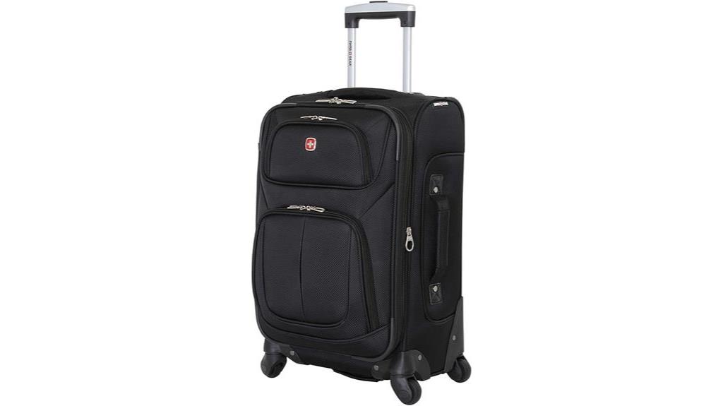 swissgear sion black carry on