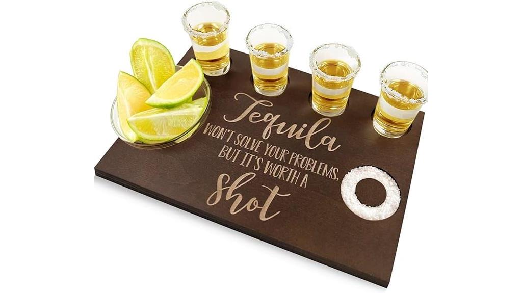 tequila shot serving tray