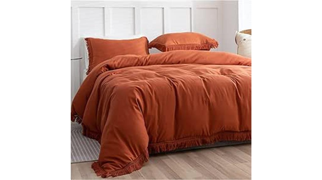 terracotta boho comforter set