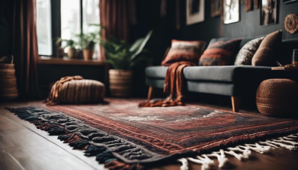 textile layering and rug styling