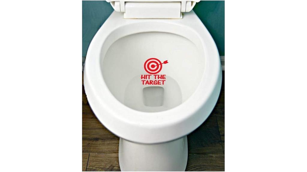 toilet training bullseye decal