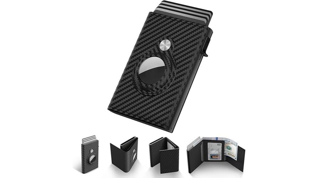 trackable smart wallet accessory
