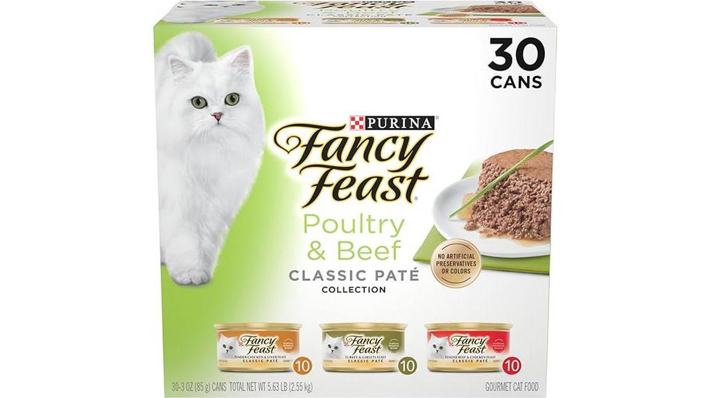 variety pack of cat food