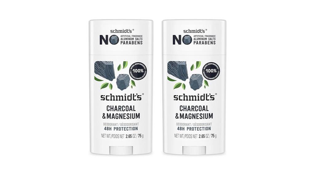 vegan charcoal deodorant duo