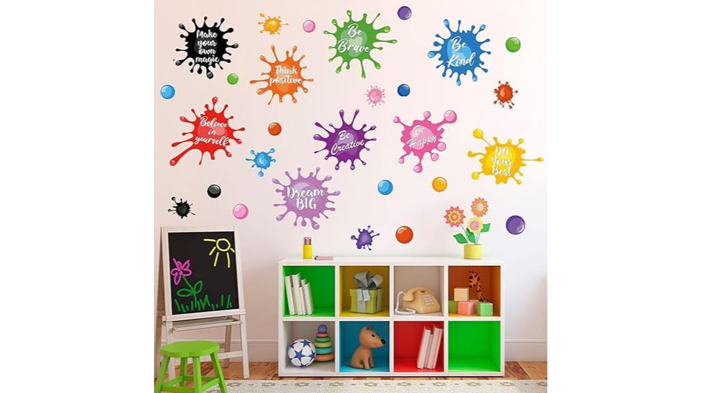 vibrant motivational wall stickers