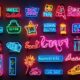 vibrant neon wall decor