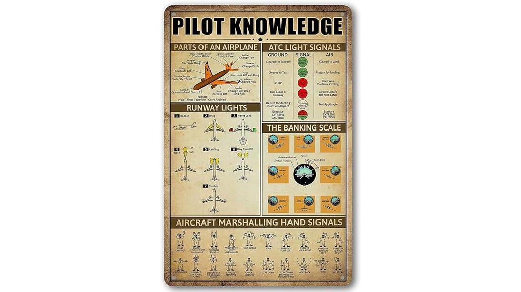 vintage aviation wall decor