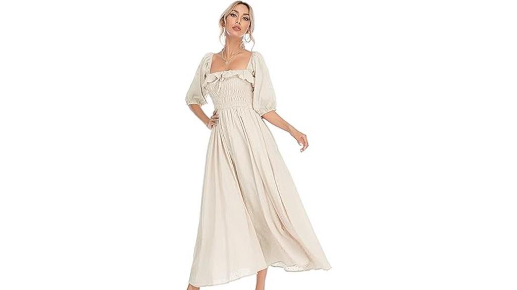 vintage backless summer dress