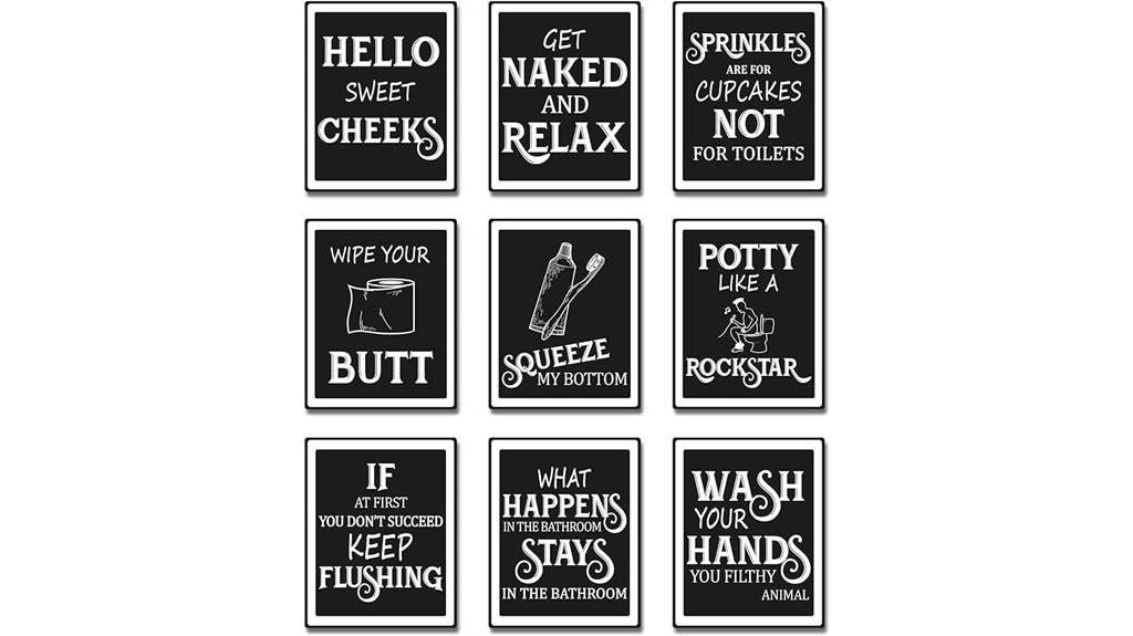 vintage bathroom wall art