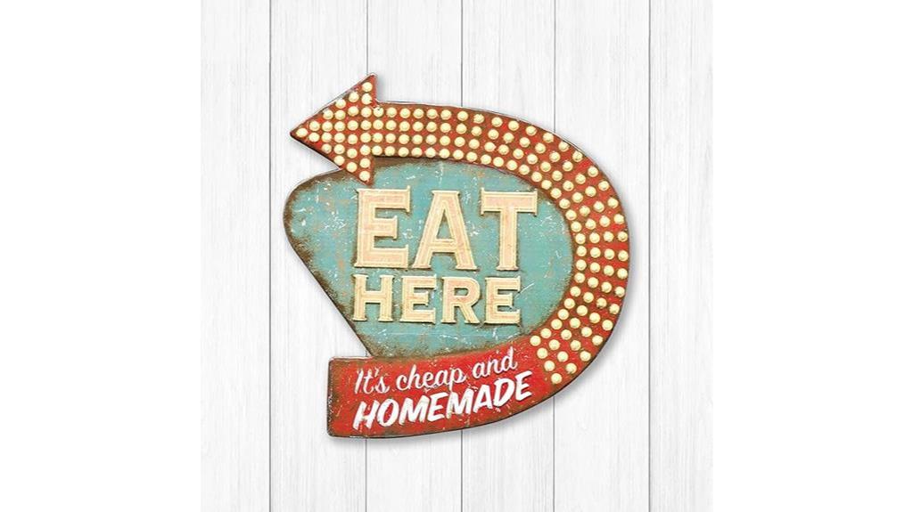 vintage diner wall decor