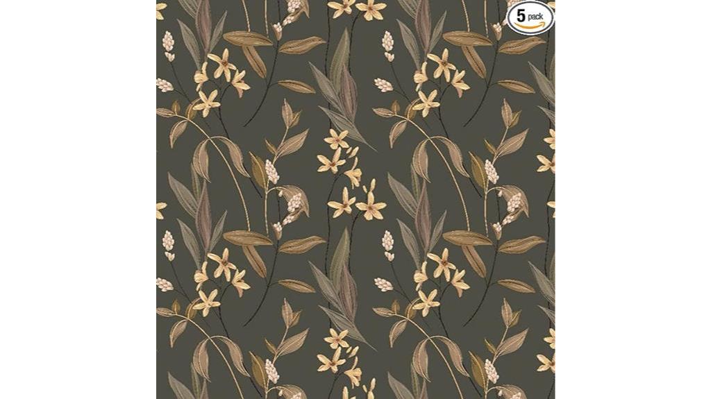 vintage floral peel wallpaper