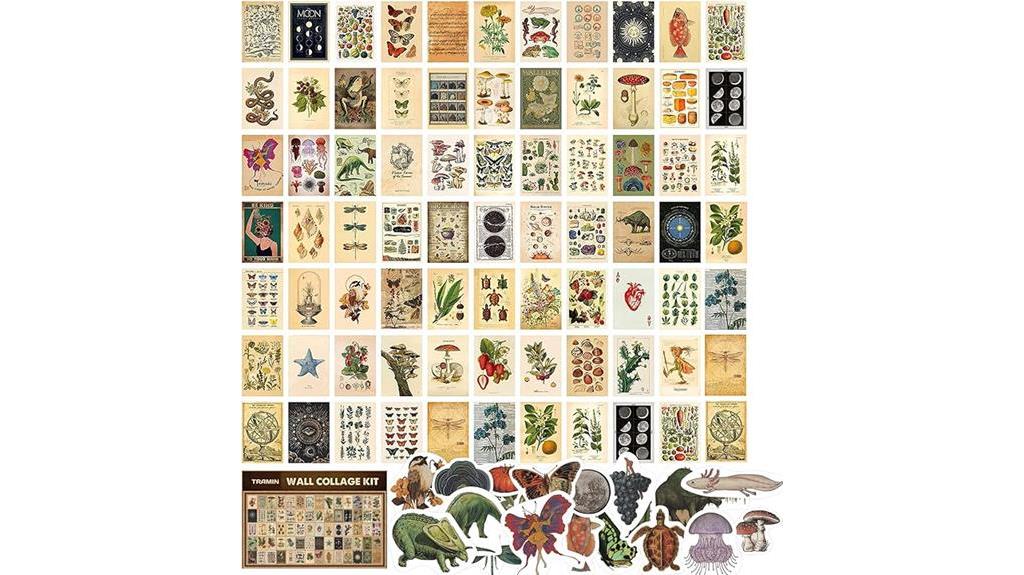 vintage posters collage kit