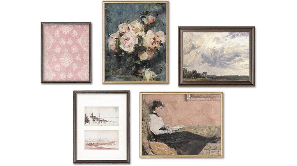vintage powder room decor