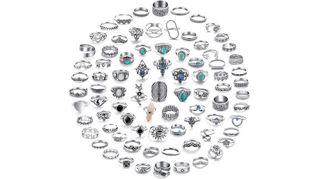 vintage silver knuckle rings
