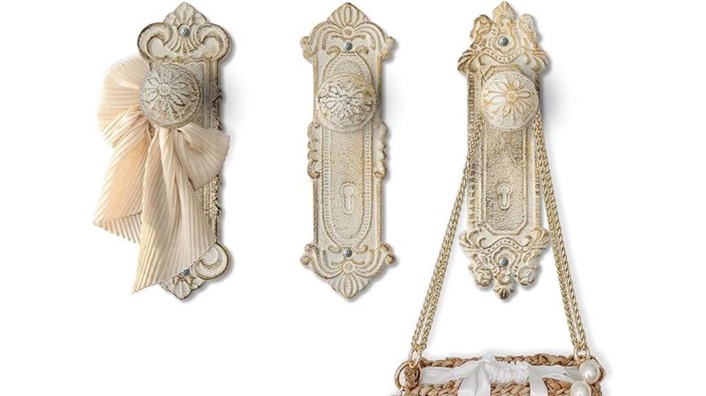 vintage style hooks for organization