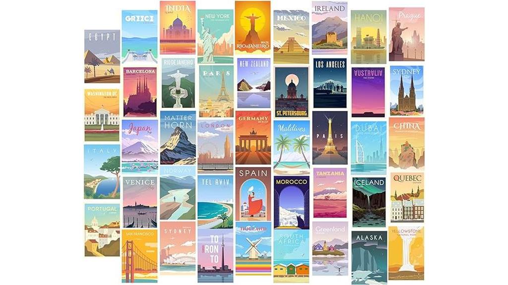 vintage travel city posters