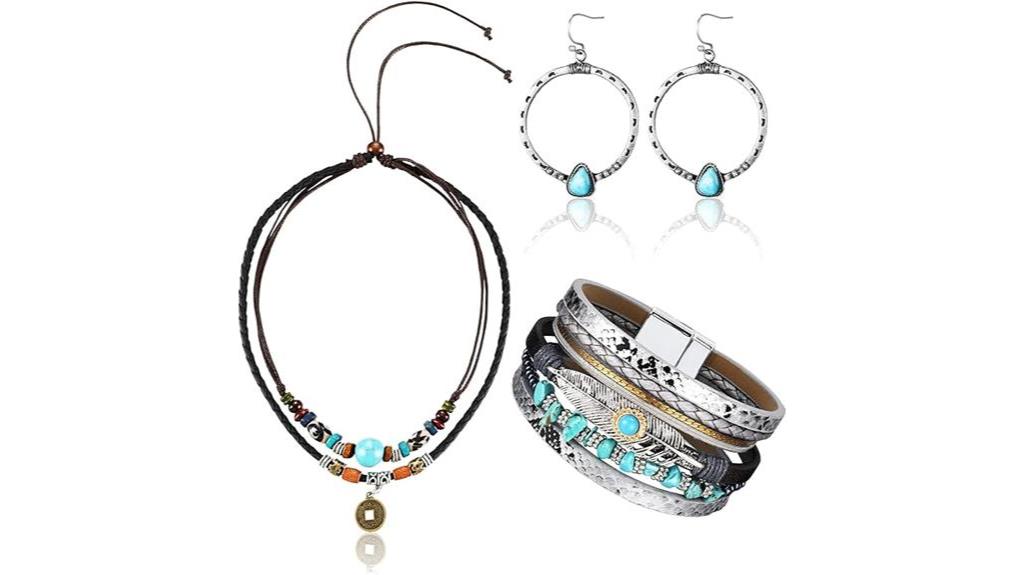 western turquoise jewelry set