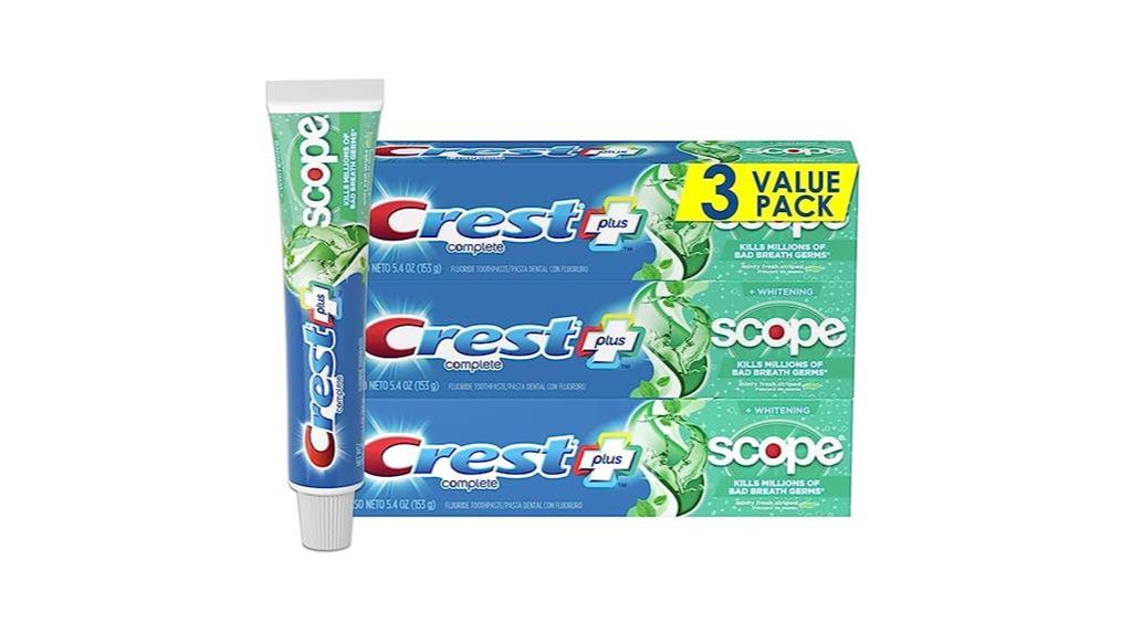 whitening toothpaste mint flavor