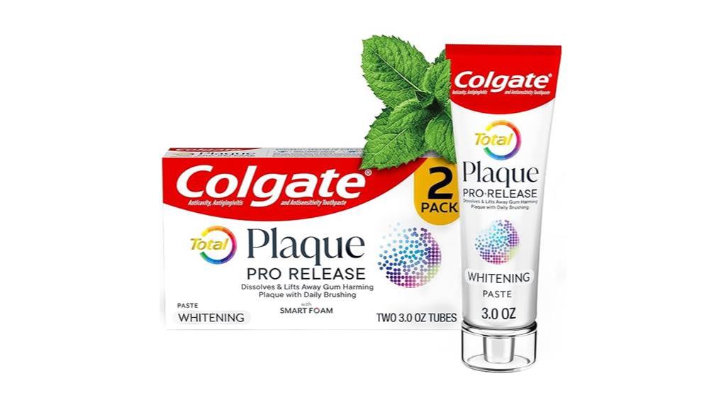 whitening toothpaste with plaque protection