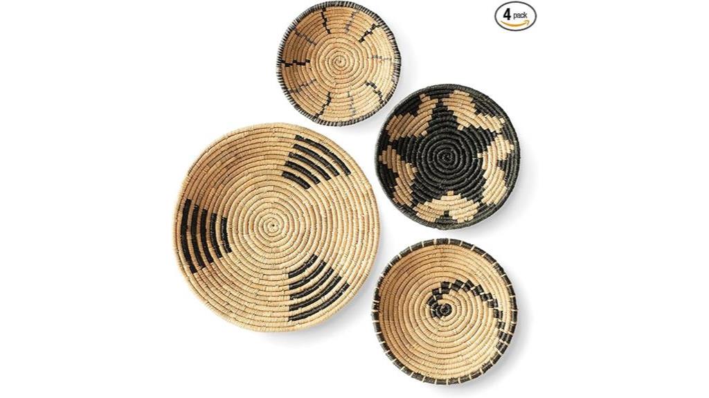wicker wall basket decor