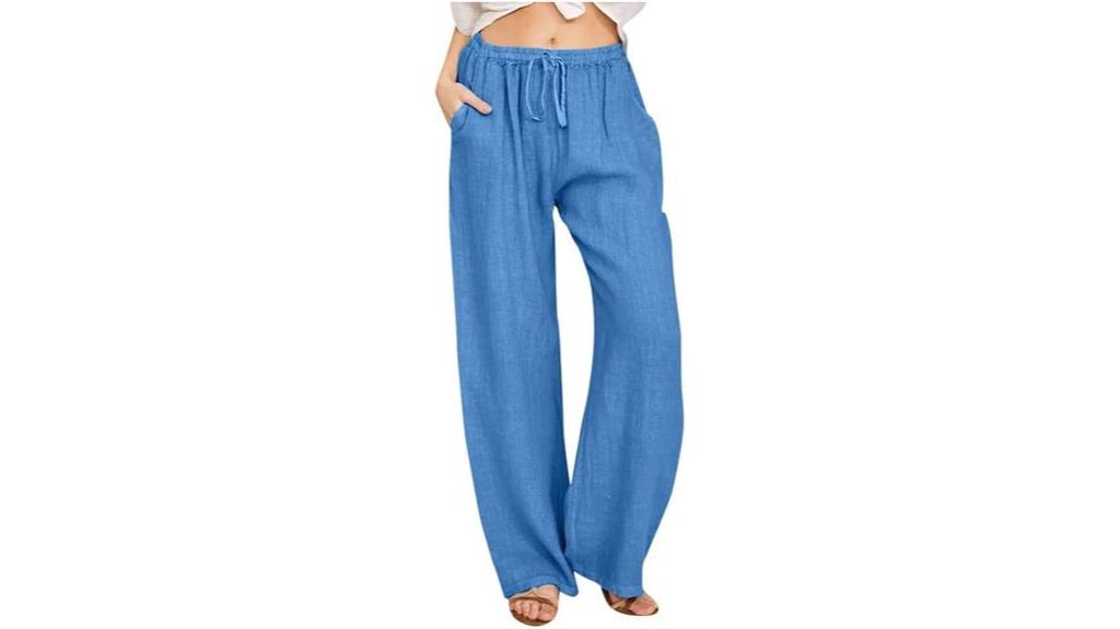 wide leg linen pants