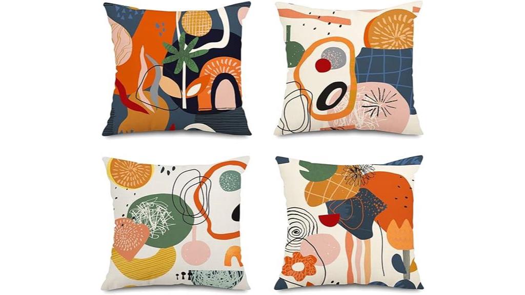 abstract art pillow covers