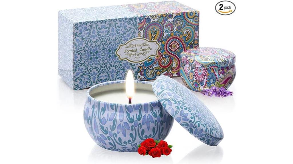 aromatherapy candle set 2 pack