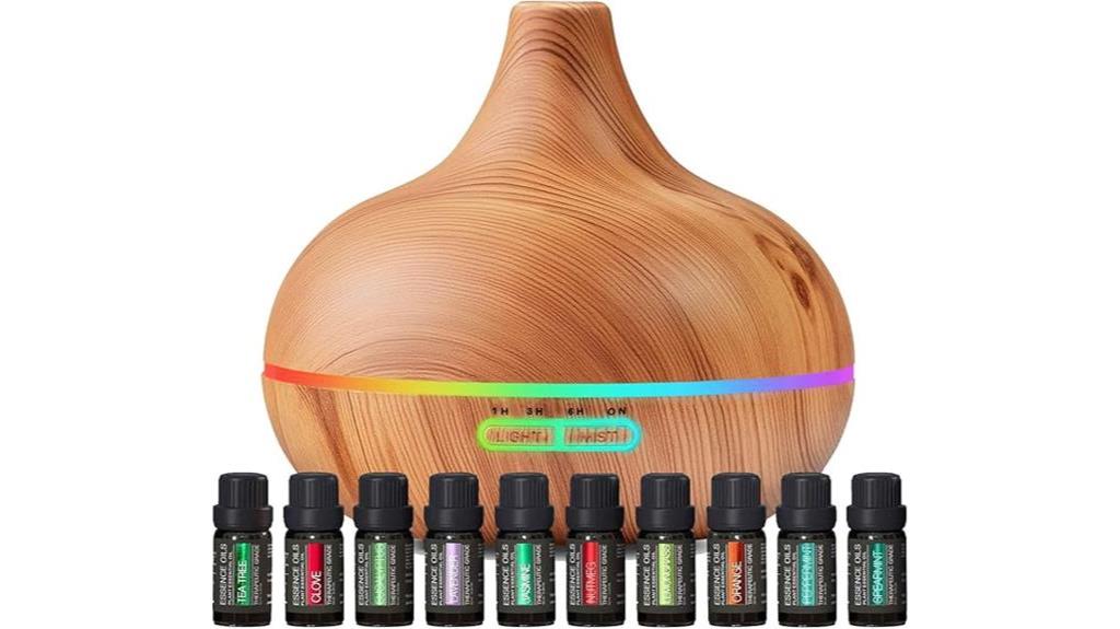 aromatherapy diffuser oil set