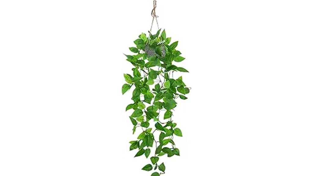 artificial potted hanging plant