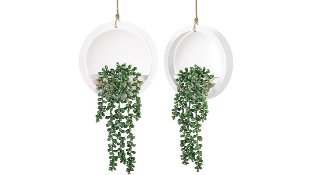 artificial rose hanging plants