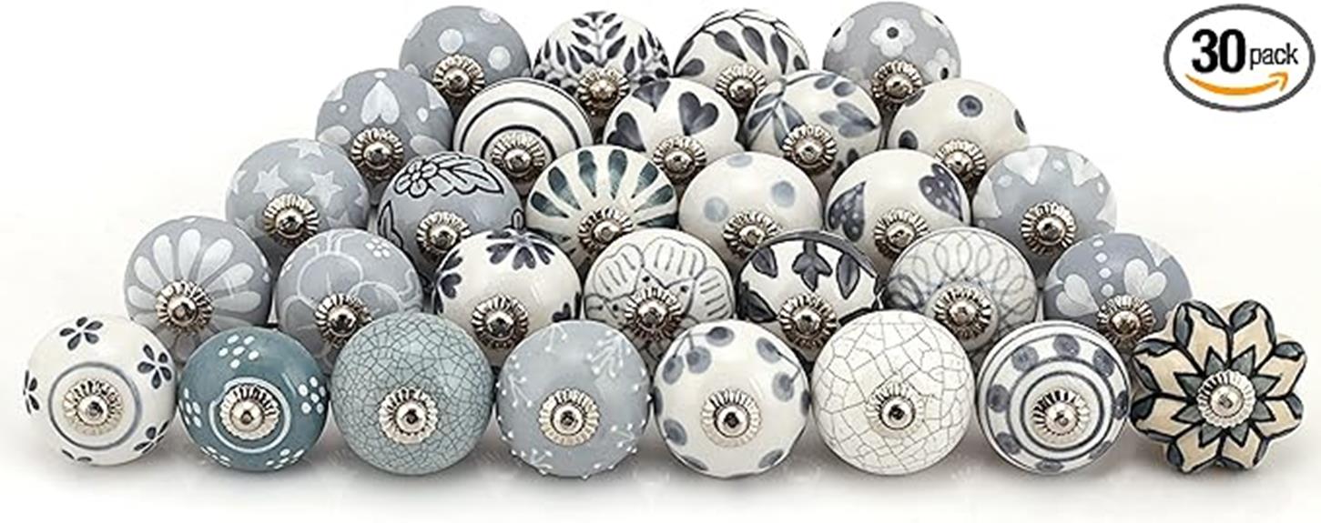 assorted cabinet knobs set