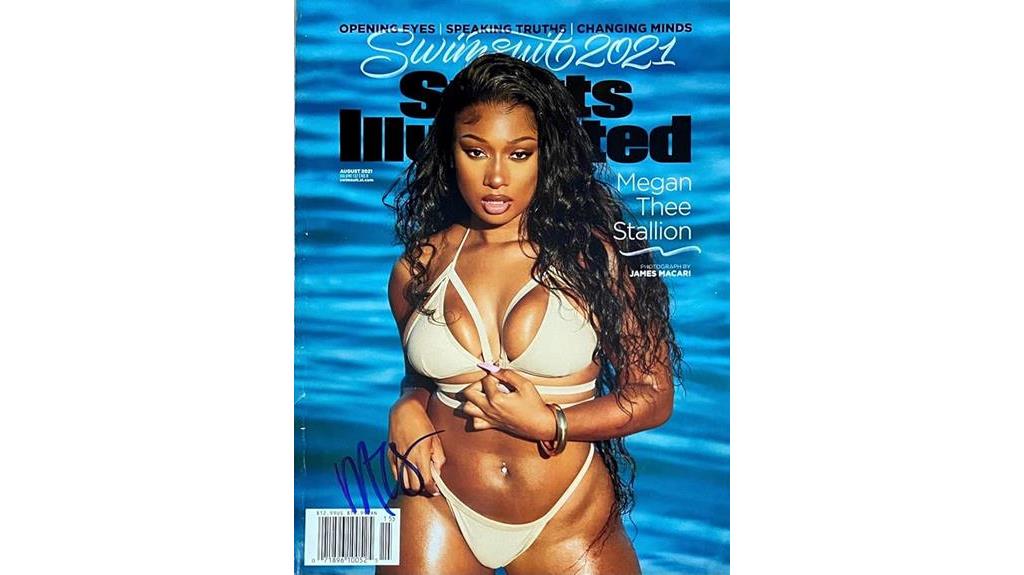 autographed megan thee stallion magazine