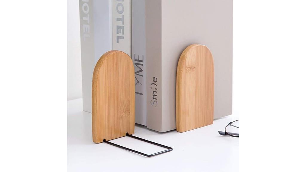 bamboo bookend set two