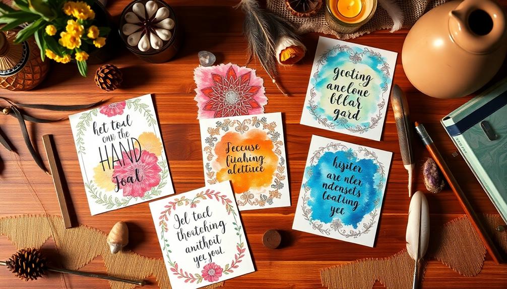 bohemian card design ideas