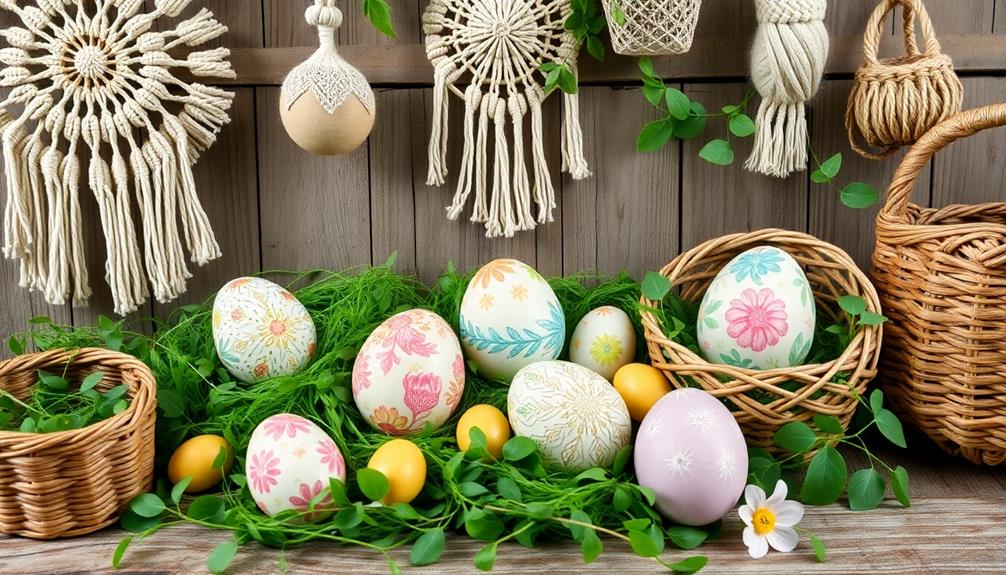 bohemian easter decor ideas