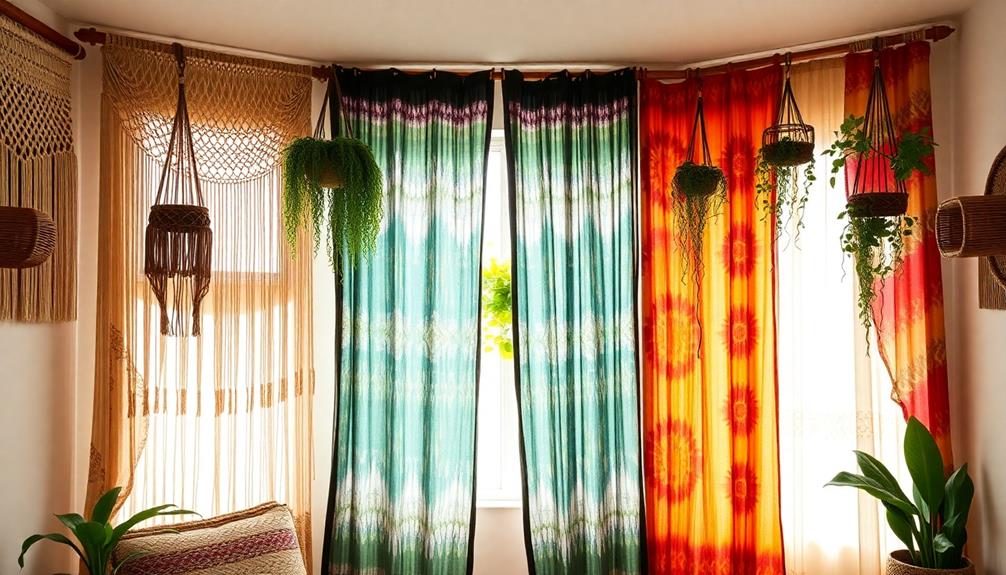 bohemian style curtain varieties