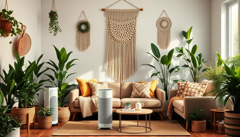 boho air purifiers aesthetic