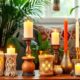 boho chic candle holders collection