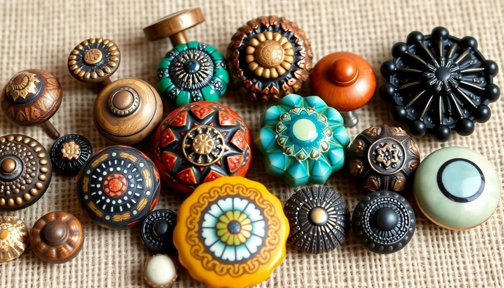 boho chic drawer knob selection