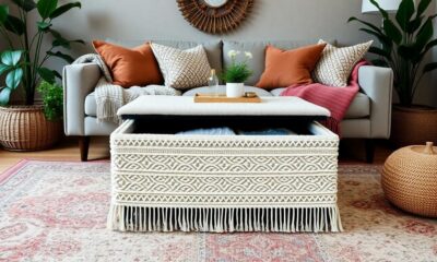 boho chic storage ottomans collection