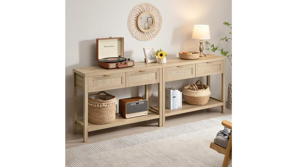 boho console table set