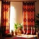 boho ethnic print curtains