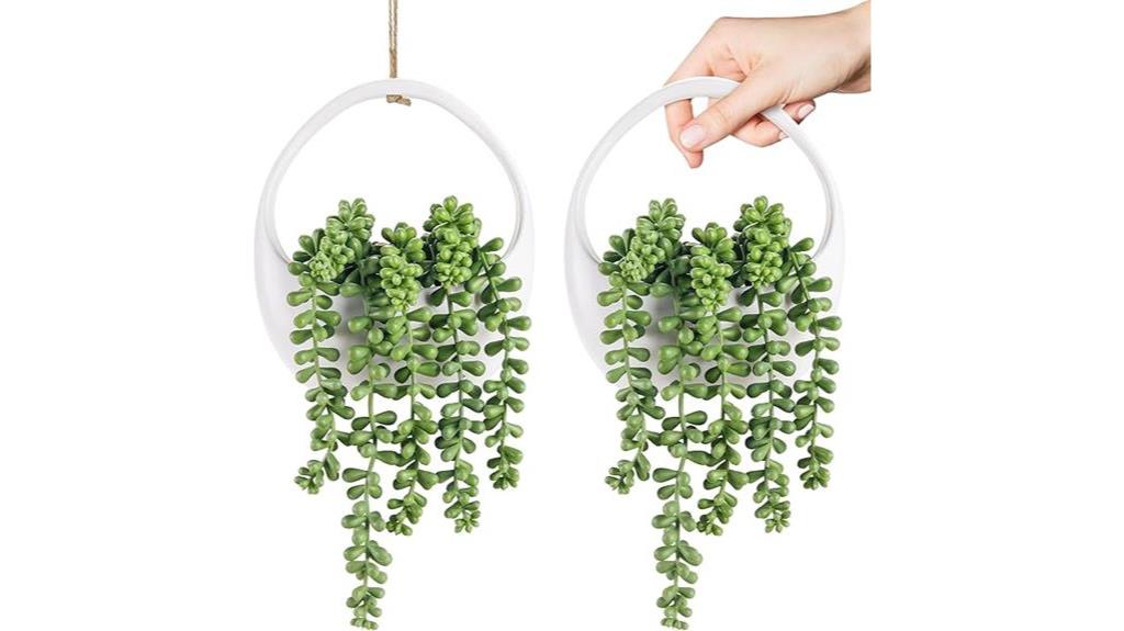 boho fake succulent plants