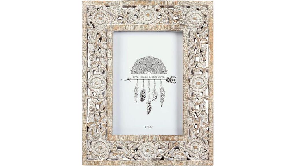 boho floral picture frame