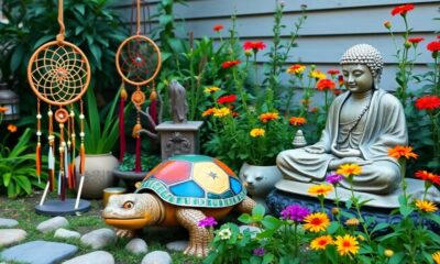 boho garden statues selection