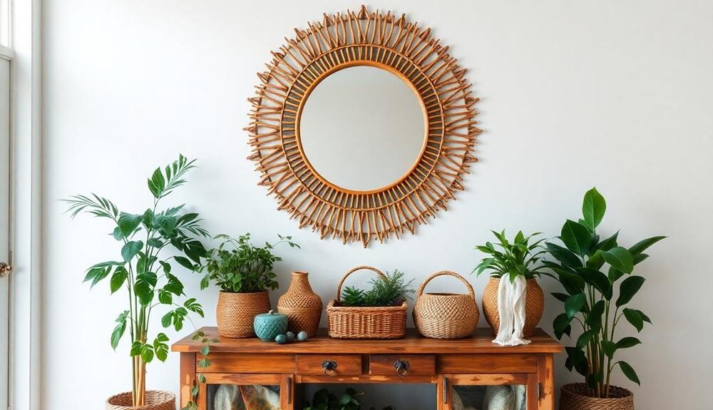 boho inspired decorative mirrors collection