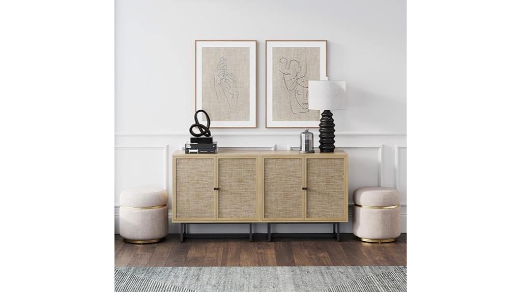 boho modern buffet cabinet
