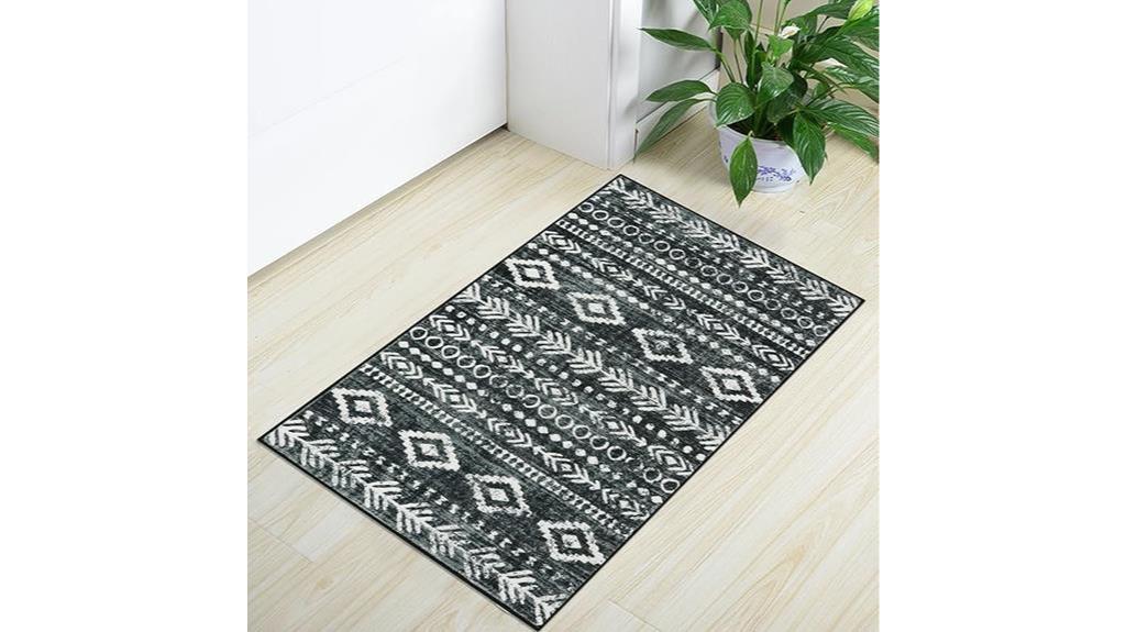 boho moroccan throw rug